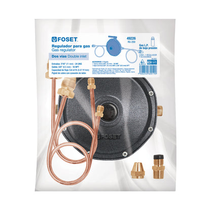 Regulador de gas L.P. de 2 vías, FOSET 49226