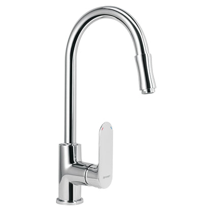 Monomando retráctil para fregadero, cromo, FOSET RIVIERA 45194