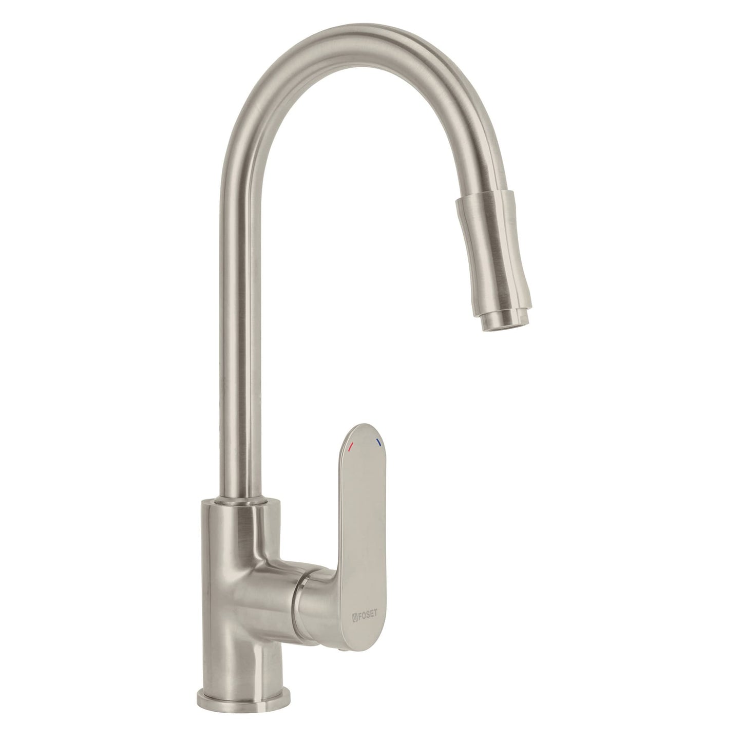 Monomando retráctil para fregadero, satín, FOSET RIVIERA 45183