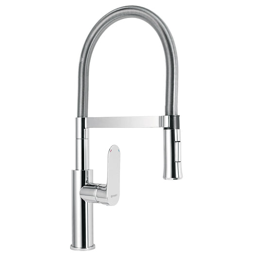 Monomando nariz flexible para fregadero, cromo, FOSET RIVIERA 45195