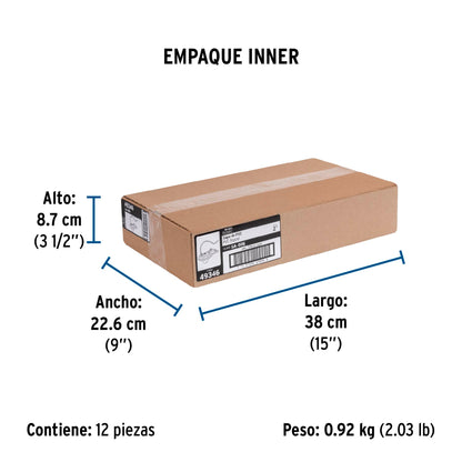 Sapo 2" para WC, PVC, azul, cadena plástica, FOSET 49346