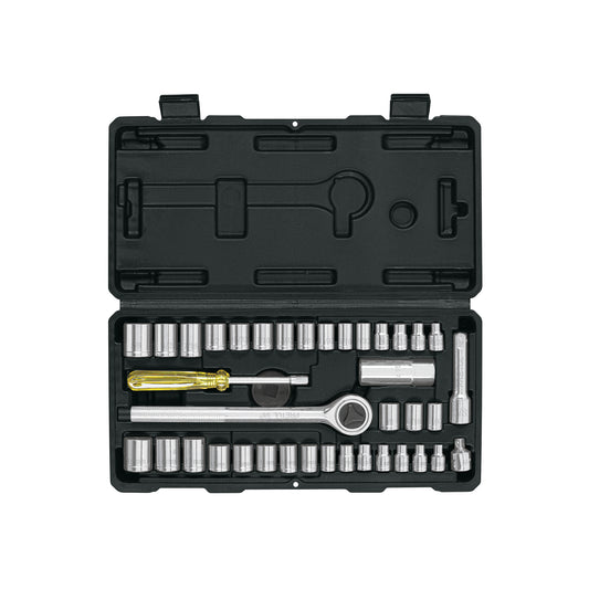 Juego de 39 herramientas 1/4" y 3/8" para mecánico, Pretul 24220