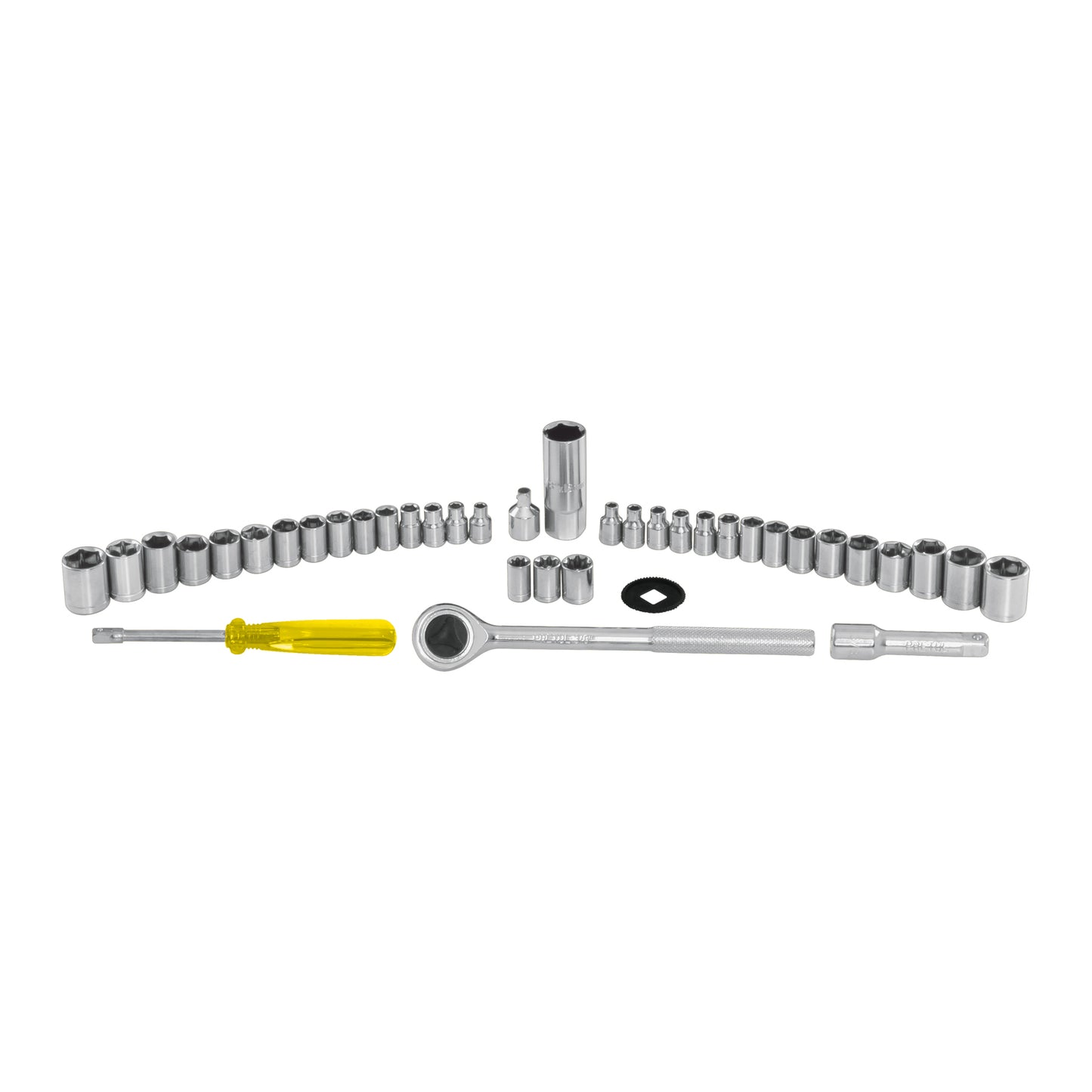 Juego de 39 herramientas 1/4" y 3/8" para mecánico, Pretul 24220