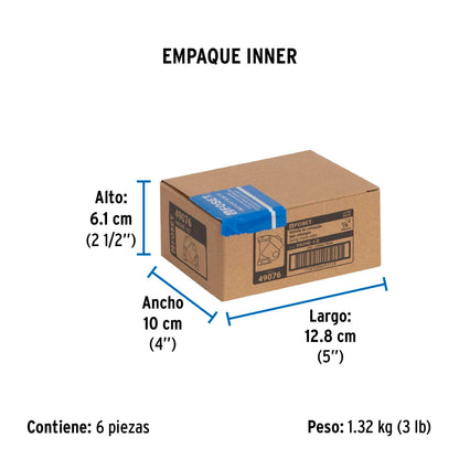 Válvula check de latón de 1/2", FOSET 49076