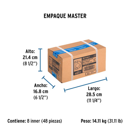 Válvula check de latón de 3/4", FOSET 49077