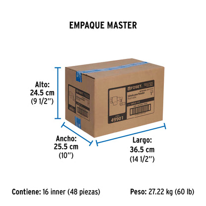 Válvula de flotador de latón 1", reforzada, FOSET 49901