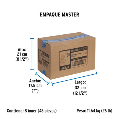 Válvula de flotador de latón 3/4", FOSET 49035