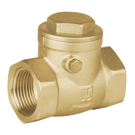 Válvula check horizontal de latón, 3/4", FOSET 48511