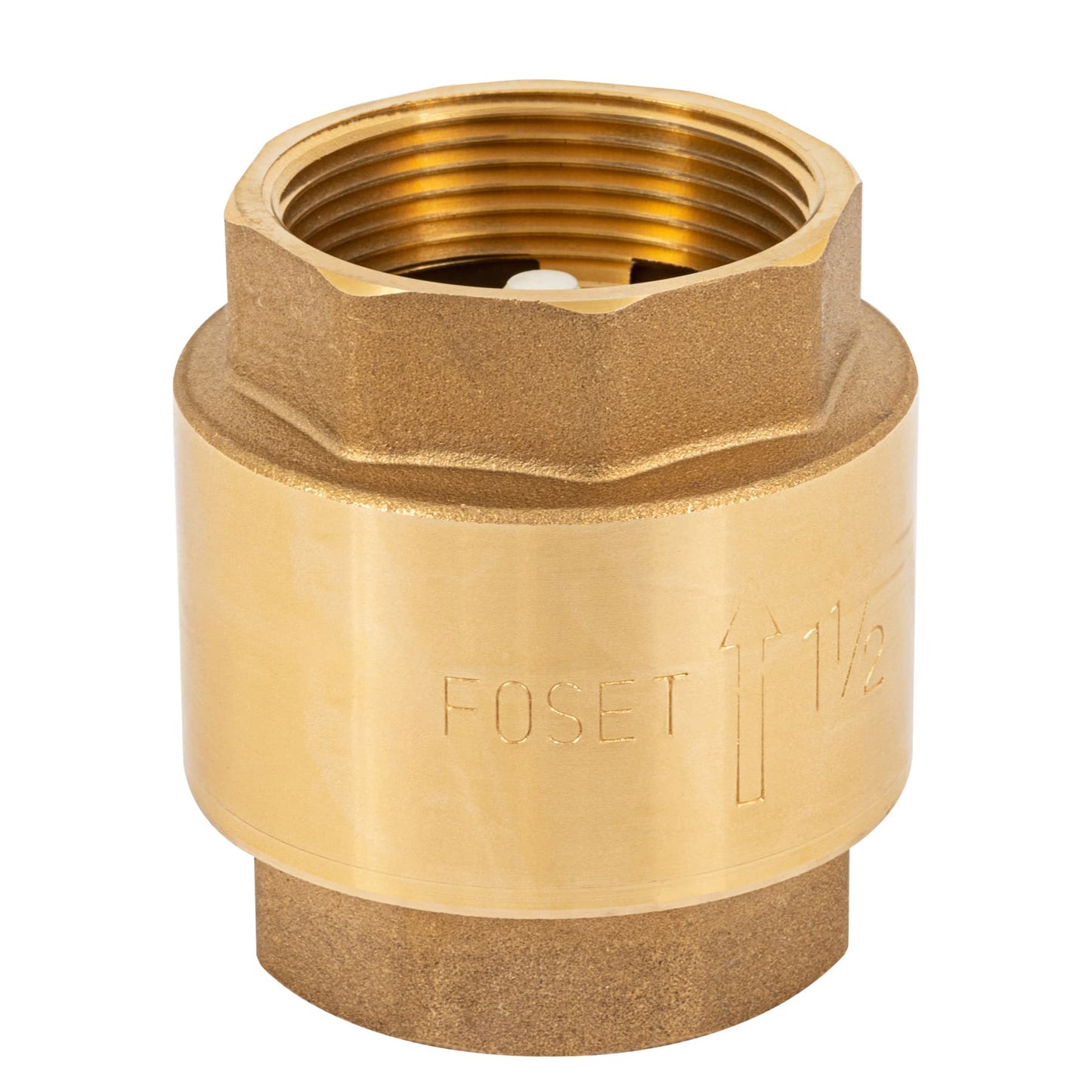 Válvula de retención de latón 1-1/2", FOSET 49038