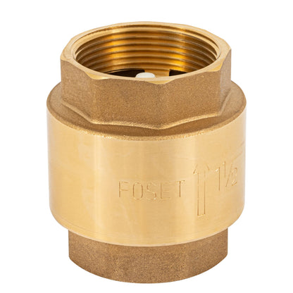 Válvula de retención de latón 1-1/2", FOSET 49038
