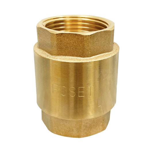 Válvula de retención de latón de 1", FOSET 49067