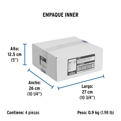 Válvula de llenado de plástico con flotador para tanque bajo 49344