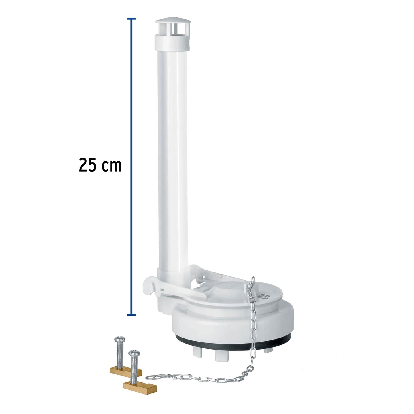 Válvula de descarga 3" para WC de 1 pza, cadena inox, FOSET 46287