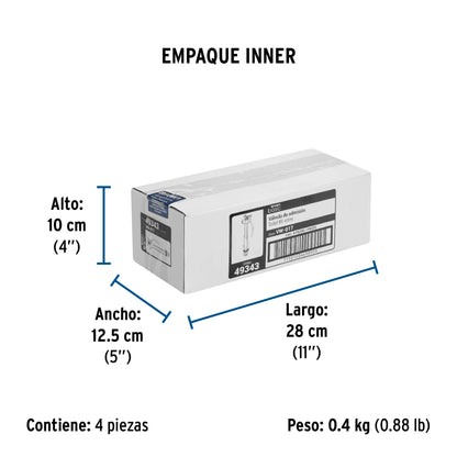 Válvula de llenado de plástico para tanque bajo, FOSET 49343