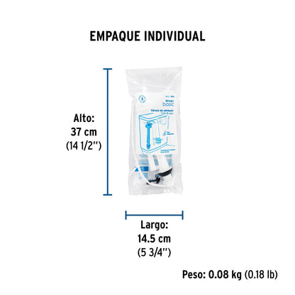 Válvula de llenado de plástico para tanque bajo, FOSET 49343
