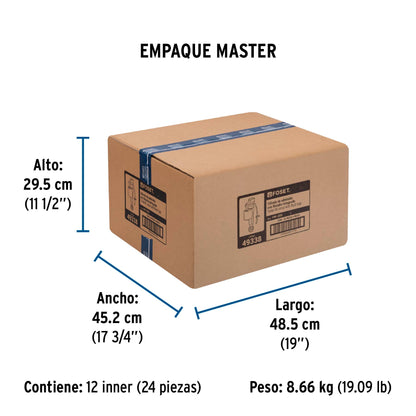 Válvula de llenado, ajustable, de plástico para tanque bajo 49338