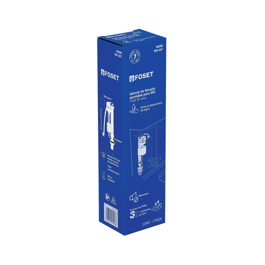 Válvula de llenado con ajuste de altura para WC, FOSET 46285