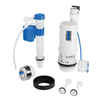 Juego de accesorios para WC, con sistema dual, FOSET 49605