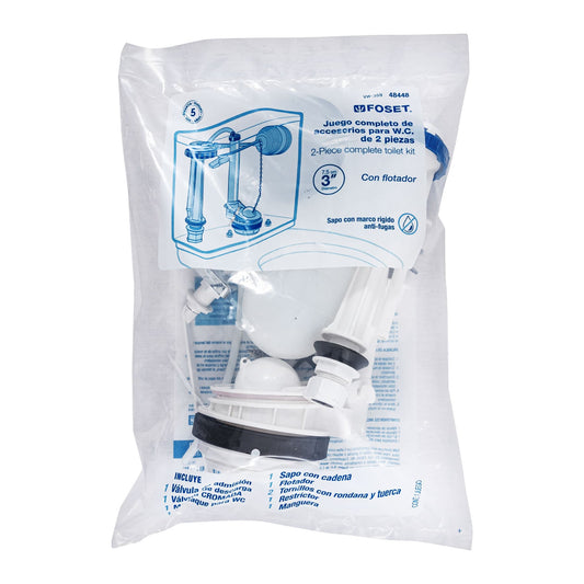 Juego de reparación p/WC con válvula de descarga de 3 48448